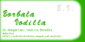 borbala vodilla business card
